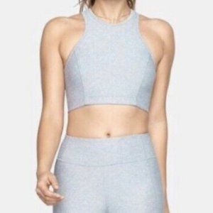Outdoor Voices Athena Crop Top, Blue Quartz